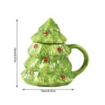 thumbnail image 6 of AuroraX Cute Christmas Tree Coffee Mug with Lid and Handle Warmer Ceramic Travel 12 Oz Coffee Mug Novelty Dishwasher and Microwave Safe Funny Cup Birthday Gifts for Women Men Office Coworkers, 6 of 6