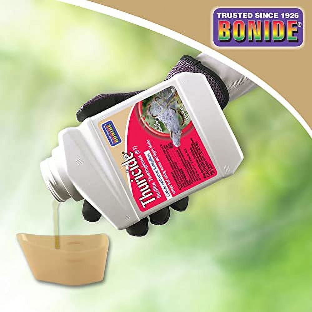 Bonide (BND803) - Leaf Eating Worm & Moth Killer, Thuricide Bacillus Thuringiensis (Bt) Outdoor Insecticide/Pesticide Liquid Concentrate (16 oz.)