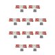 thumbnail image 1 of Tholdsy Piezas de mejora de metal Tensor delantero de aluminio para dirección Actualizaciones de dirección resistentes y duraderas RC rojo rojo 10Conjunto, 1 of 6