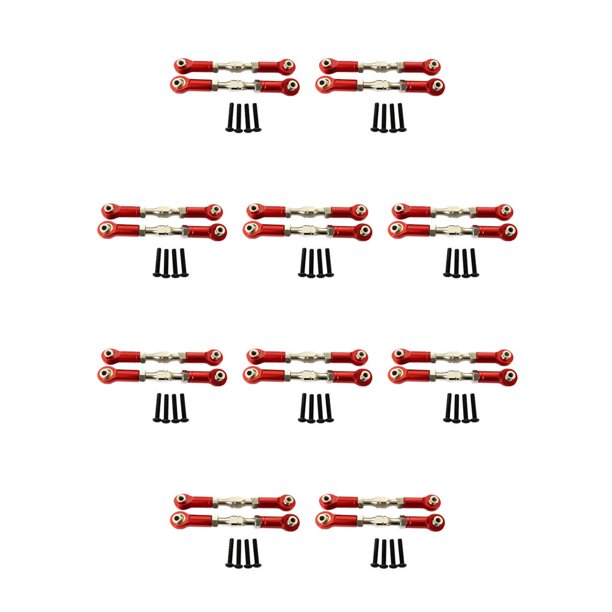 Tholdsy Piezas de mejora de metal Tensor delantero de aluminio para dirección Actualizaciones de dirección resistentes y duraderas RC rojo rojo 10Conjunto
