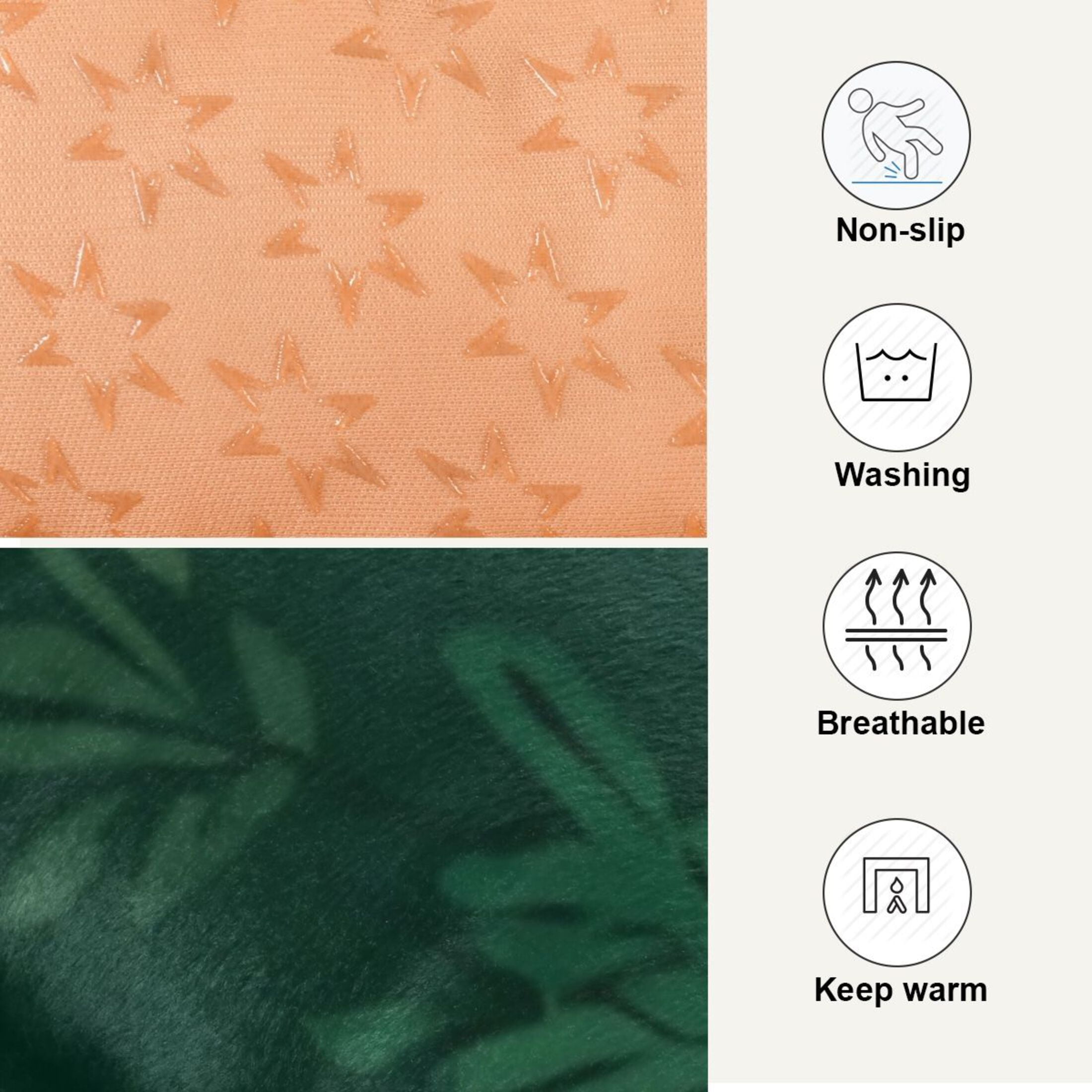 Cozy Mat Pet Bed Indoor Outdoor Warm Soft For Cat Dog Puppy(S/M) Bear Faces in Green