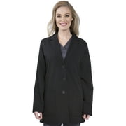 Lab Coat Women 3 Pocket Healing Hands Full Sleeve Mid-Length 5053 Faith The White Coat Minimalist Collection Black M