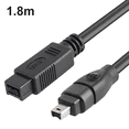 thumbnail image 1 of 1394 Firewire 800 A 400 Firewire Cable De Datos Firewire 9 A 4 Cable 1394 1,8 Metros Negro, 1 of 8