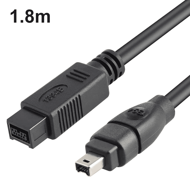 1394 Firewire 800 To 400 Firewire Firewire 9 To 4 Data Cable 1394 Cable 1.8 Meters Black
