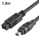 thumbnail image 1 of 1394 Firewire 800 A 400 Firewire Cable De Datos Firewire 9 A 4 Cable 1394 1,8 Metros Negro, 1 of 8