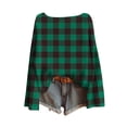 thumbnail image 2 of HAiming Plaid Sweatshirts for Kids Long Sleeve Crew Neck Loose Casual Pullover Shirts Fall Winter Outdoors Sweater, 2 of 9