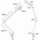 thumbnail image 2 of Magnifying Lamp - Magnifier With 5 Diopter - With , Swivel Arm, Dimmable, 3 Col, 2 of 3