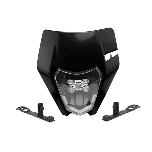Lámpara de luz de motocicleta Lámpara de luz de carenado de faro Reemplazo para 250 Fácil de negro