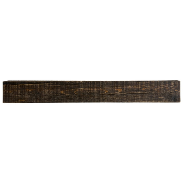 60 in. Solid Timber Dark Chocolate Fireplace Mantel