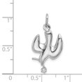 thumbnail image 2 of Pendentif en Argent Sterling 925 Rhodié Poli en Forme de Dove avec Zircon Cubique, 2 of 2