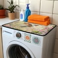 thumbnail image 3 of ZIATUBLES Washer Dryer Top Protector Mat Water Heat Resistant Top Dust Cover Mat for Laundry Room Kitchen Versatile Home Decor Accessories, 24 x 19.7 Inch, Hummingbird Flower, 3 of 7