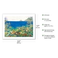 thumbnail image 2 of Secret Peace - Serene Hawaiian Bay - From an Original Hawaii Watercolor Painting by Peggy Chun - Bamboo Fine Art 290gsm Paper (Unframed) 17x22in, 2 of 4