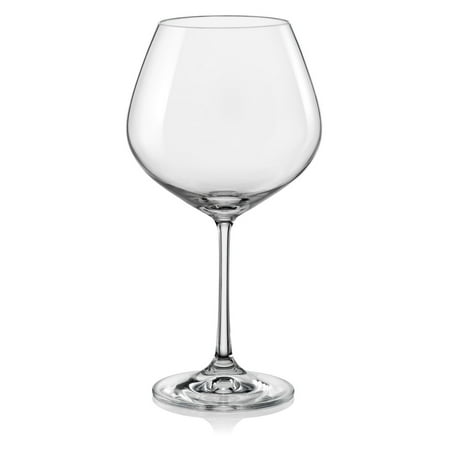 Red Vanilla Vanilla Viola Burgundy Wine Glasses - Set of