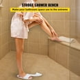 thumbnail image 2 of VEVOR Tile Shower Seat, 22.4 x 16 x 20 in Ready To Tile Shower Seat, Factory Waterproof & 100% Leak Proof Tileable Shower Corner Seat, 440 lbs Load-bearing Triangular Board Shower Bench, 2 of 9