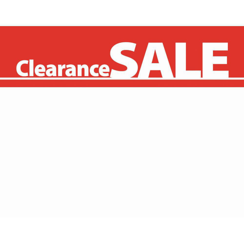 HUBERT Clearance Sign Cards 5 1/2