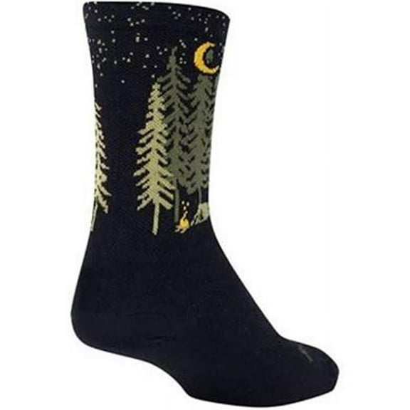 SockGuy Wool Camper Sock: Black LG/XL