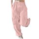 thumbnail image 2 of Odeerbi 5-14 Años Niños Niñas Cargo Pantalones Deportes Pantalones de Pata Ancha Casual Cintura Alta Suelta Pierna Recta Pantalones de Trabajo Con Bolsillo, 2 of 7