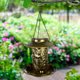 thumbnail image 4 of Comedero Para Pájaros Comedero solar para pájaros, lámpara LED colgante, comedero para pájaros salvajes, decoración de jardín (bronce), 4 of 8