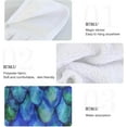 thumbnail image 5 of SKYSONIC 12"x17" Hanging Kitchen Hand Towels Dishcloths Sets with Loop, Hand Drawn Watercolor Fish Scale Absorbent Hand Towels 2 Piece Sets Blue Fish Tail, 5 of 6