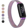 thumbnail image 1 of HCTian pour Fitbit Inspire 3 Bracelets Femmes Hommes, Bracelet en Maille Métallique en Acier Inoxydable Réglable Bracelet Magnétique de Remplacement Compatible avec Fitbit Inspire 3 Tracker D\'entraînement Physique, 1 of 5