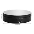 thumbnail image 3 of Display Table Rotating Photography Stand Electric Load Plastic Mini Turntable for Jewelry Show, Silver Black, 3 of 7