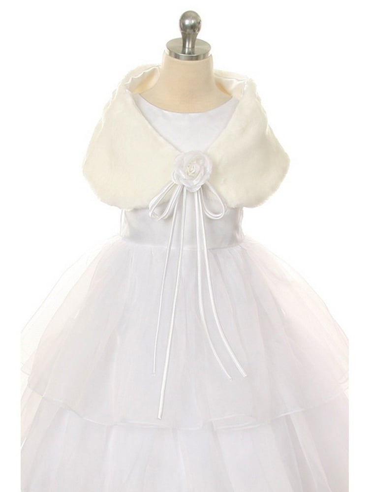 ivory fur wrap