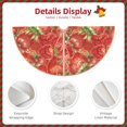thumbnail image 5 of Balery Strawberry Printed Christmas Tree Skirt , Merry Christmas Party Christmas Tree Decoration,Adjustable Tree Skirt-30", 5 of 8