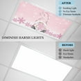 thumbnail image 3 of 1 Pack Pink Christmas Fluorescent Light Covers for Ceiling Lights Dwarf Snowflake Magnetic Ceiling Light Covers Overhead Light Filters for Office Classroom Home, 3 of 9