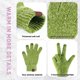 thumbnail image 4 of Conjunto de gorro de punto para invierno, bufanda y guantes, color verde AQOTHES, 4 of 7