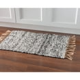 thumbnail image 6 of Contemporary Home Living 1.75' x 2.75' Reversible Handwoven Solid Area Throw Rug - Brown and Black, 6 of 8