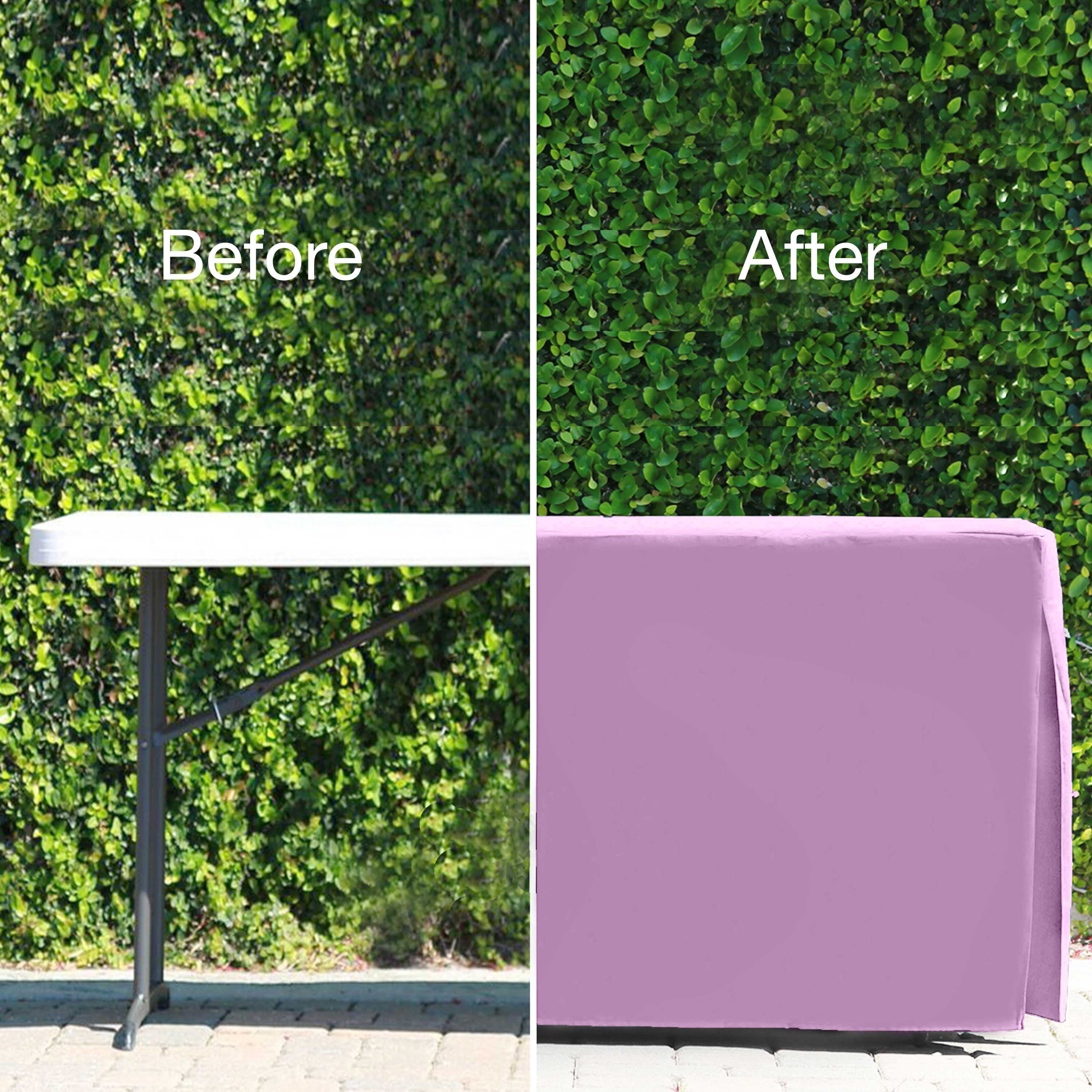 Tablevogue 30" x 30" Fitted Tablecoth Cover, Multiple Colors and Sizes Available