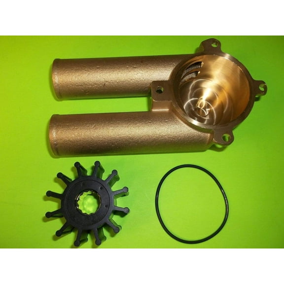 All Metal Raw Water Sea Pump Impeller Housing 3858115 Volvo Penta 4.3 5.0 5.7 by FASWORX
