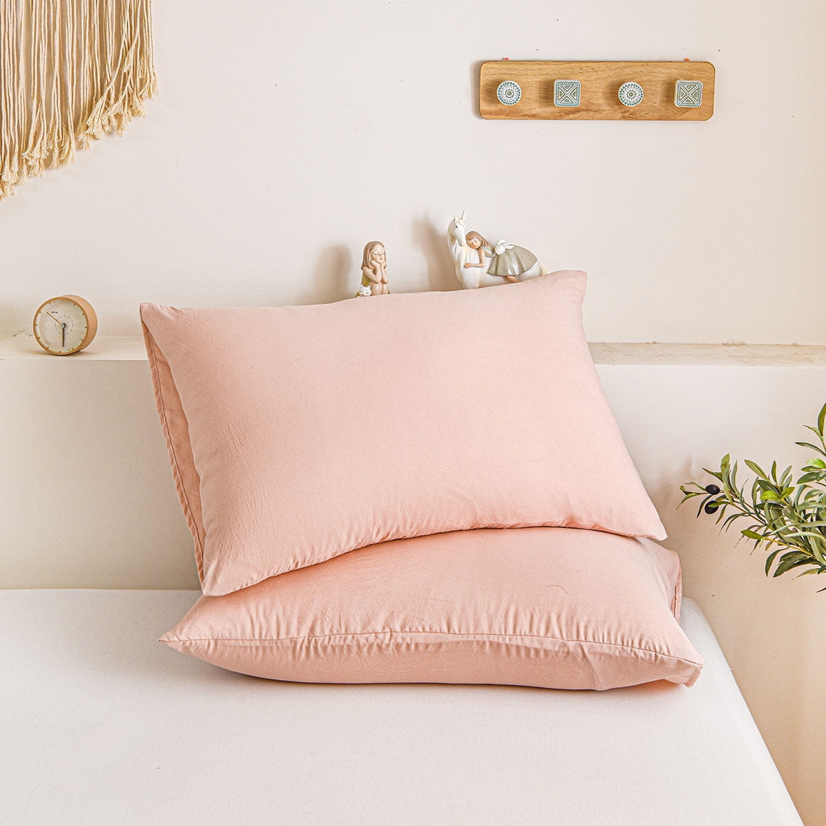 Move Over Pink Pillowcases King, Soft Washed Microfiber Pink Girls