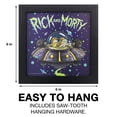 thumbnail image 2 of Silver Buffalo Rick and Morty Spaceship Googus Gel Coat 6" x 6" Framed MDF Modern Wall Art, 2 of 6