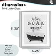 thumbnail image 3 of Soak Unwind Bubble Bath Gray Framed Print Under Glass, design by Lettered and Lined, 3 of 10