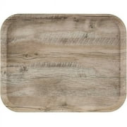 Cambro 1520DCET820 Decor Series 15" x 20" Light Olive Non-Skid Fiberglass EpicTread Camtray - 12/Pack
