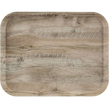 Cambro 1520DCET820 Decor Series 15" x 20" Light Olive Non-Skid Fiberglass EpicTread Camtray - 12/Pack