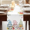 thumbnail image 3 of Table Runners 70 Inches Long Dress Scarves, Gnomes Easter Farmhouse Coffee/Dining/Kitchen Table Decor, Holiday Table Runner, Eucalyptus Spring Floral Weeping Eggs Farmhouse 13x70 Inch, 3 of 9