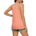 thumbnail image 6 of Levmjia Women Tank Tops Casual V Neck Sleeveless Shirt Soft Stretchy Polyester Spandex Blouse for Yoga Gym Workout Summer Spring Solid Color Loose Fit Comfortable Breathable, 6 of 7