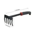 thumbnail image 3 of Garden Tool, Heavy Duty Gardening Hand Tools with Soft Rubber Handle, Including Trowel, Rakes, 2-in-1 Hoe, for Fast Weeds Grass Removal,Cultivating, Loosen Soil, Sharp Edge, Ideal Gardening Gifts, 3 of 6