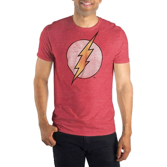 DC Comics Flash Distressed Logo Vintage T-Shirt