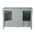 thumbnail image 6 of Bellaterra Home 800632-48DBN-LG 48 in. Double Vanity with Carrara Marble Top, Light Gray & White, 6 of 12