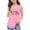 Pink, variant on Girls UK Union Jack Tank Top, Sleeveless Tunic Shirt with British Flag Print, Summer Casual Tunic Tops for Kids Ages 3-10, Breathable Cotton Blend Vest