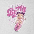 thumbnail image 5 of Wild Bobby Shore Surfer Betty Boop Betty Boop Tri-Blend Racerback Tank Top, Heather White, X-Large, 5 of 5