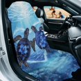 thumbnail image 3 of XYZCANDO Turtle and Floral Print Car Seat Towel Cover Machine Washable for Swimming Gym, Non-Slip Easy Install Seat Cover Non-Fading, 3 of 11