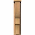 thumbnail image 2 of 5 1/2"W x 10"D x 26"H Ridgewood Smooth Corbel w/Backplate, Western Red Cedar, 2 of 9