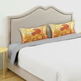 thumbnail image 5 of Dailycode Satin Pillow Case Standard Silk Pillow Cover for Hair and Skin Envelope Closure Lion on Golden Field 20"x26", 5 of 9