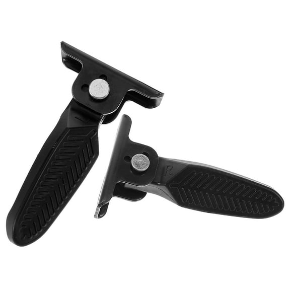 OUNONA Universal Motorcycle Foldable Foot Pegs Comfortable Black Aluminum Footrest for Longer Rides 1 Pair