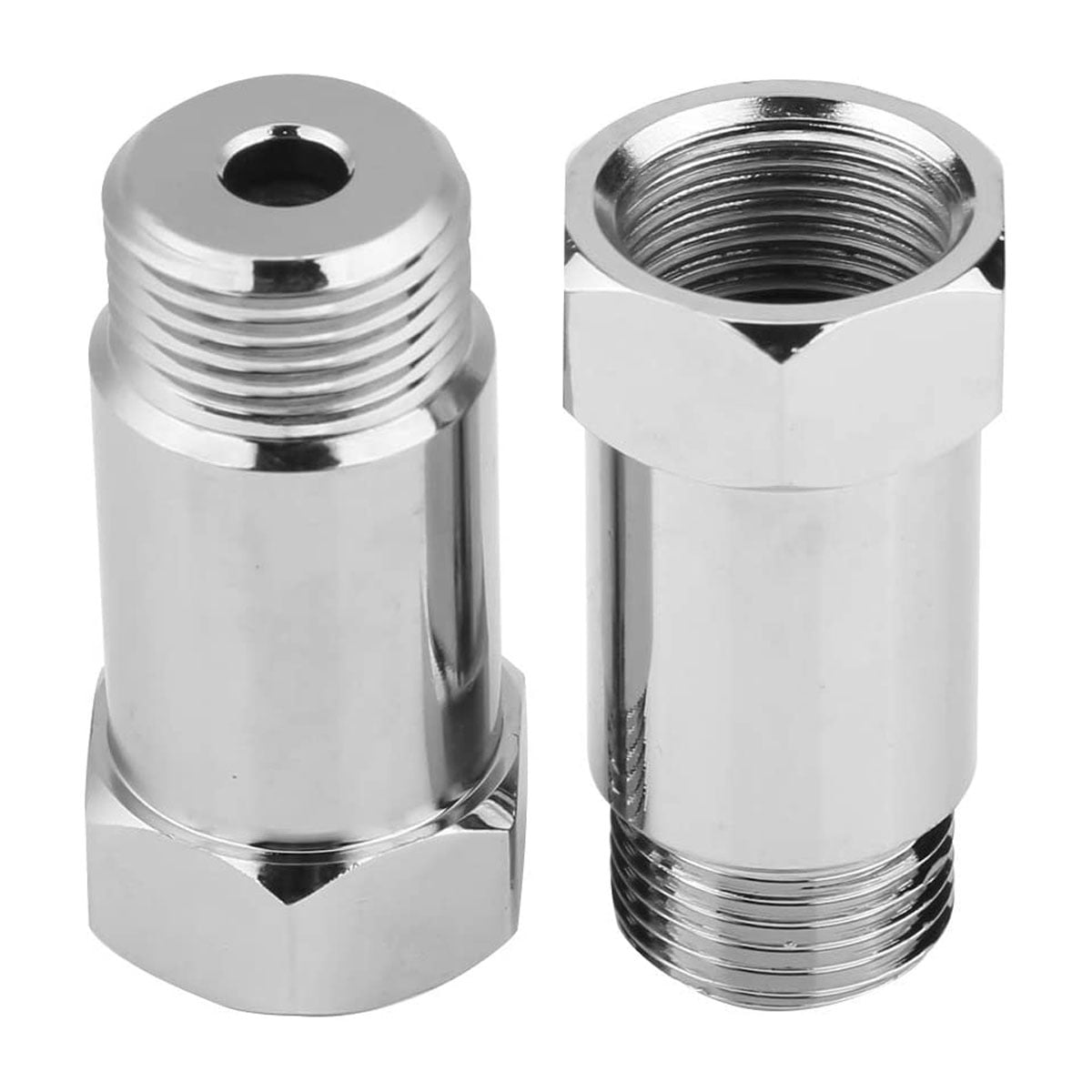 2Pcs O2 Sensor Spacer,Universal Straight Oxygen Sensor Extension Spacer