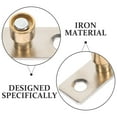 thumbnail image 3 of QIFULL 2Pcs Sliding Door Floor Guide Stopper Heavy Duty Barn Door Hardware in Golden Stainless Steel, 3 of 8